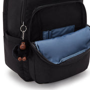 KIPLING Large Backpack with Separate Laptop Compartment Unisex True Black Seoul College  -  I7974-J99