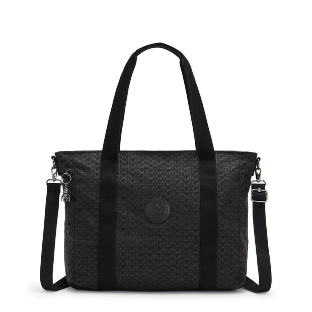 KIPLING-ASSENI-Large Tote (with removable shoulderstrap)-Signature Emb-I5651-K59 - I5651-K59