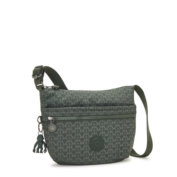 Kipling-Arto S-Small Crossbody-Sign Green Embosse-10146-F6C