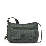 KIPLING-Syro-Medium Crossbody-Sign Green Embosse-12482-F6C