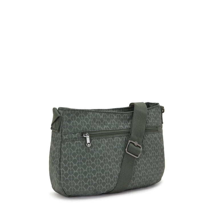 Kipling-Syro-Medium Crossbody-Sign Green Embosse-12482-F6C