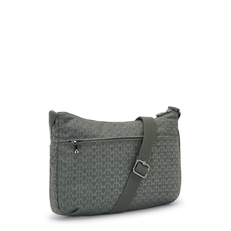 Kipling-Izellah-Medium Crossbody-Sign Green Embosse-12592-F6C