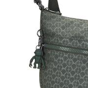 Kipling-Izellah-Medium Crossbody-Sign Green Embosse-12592-F6C