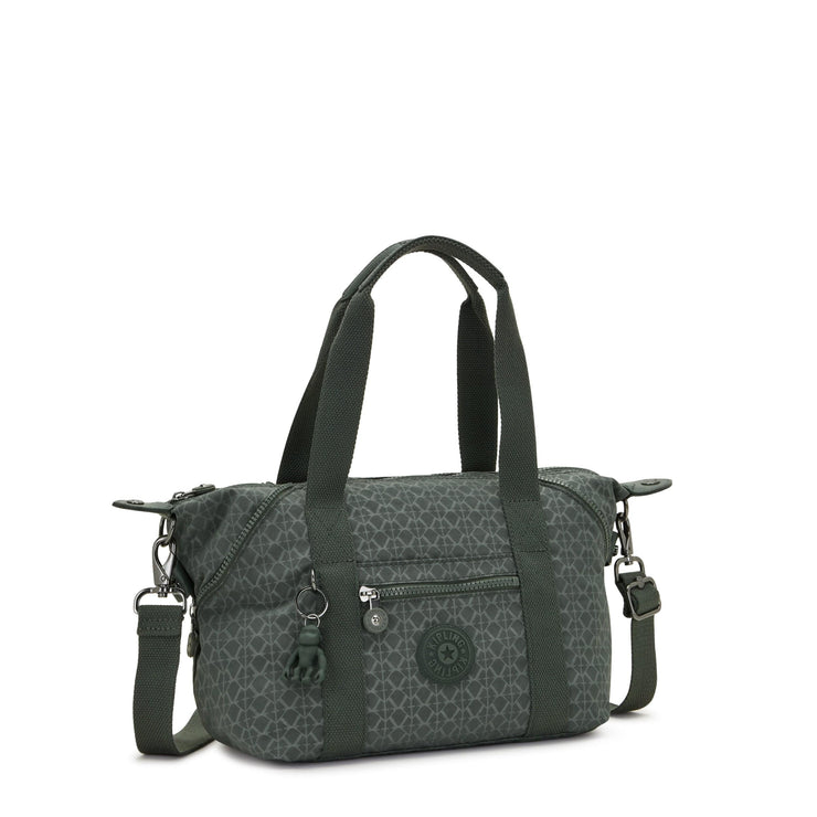 Kipling-Art Mini-Small Handbag (With Removable Shoulderstrap)-Sign Green Embosse-15410-F6C