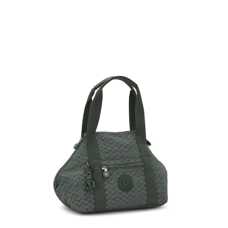 Kipling-Art Mini-Small Handbag (With Removable Shoulderstrap)-Sign Green Embosse-15410-F6C