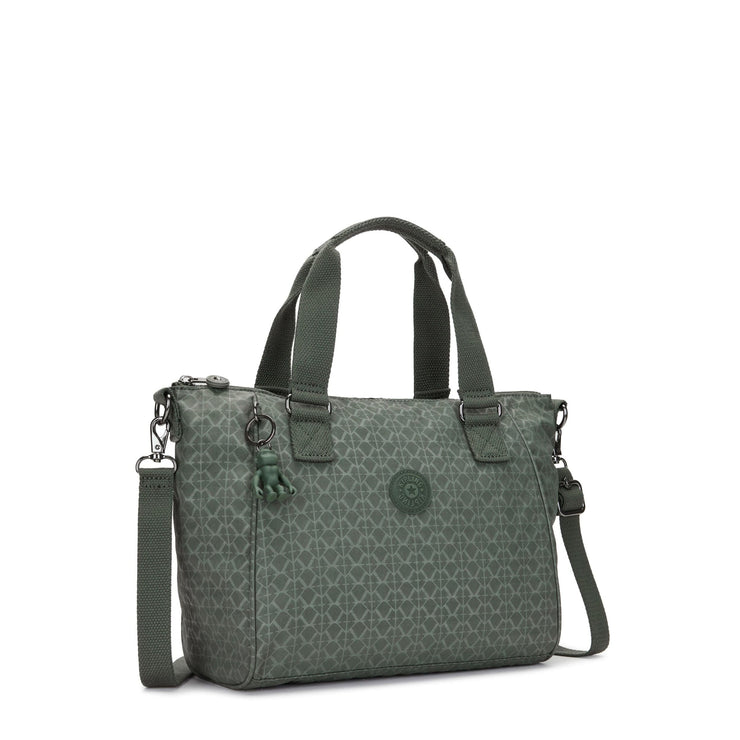 Kipling-Amiel-Medium Handbag (With Removable Shoulderstrap)-Sign Green Embosse-16616-F6C