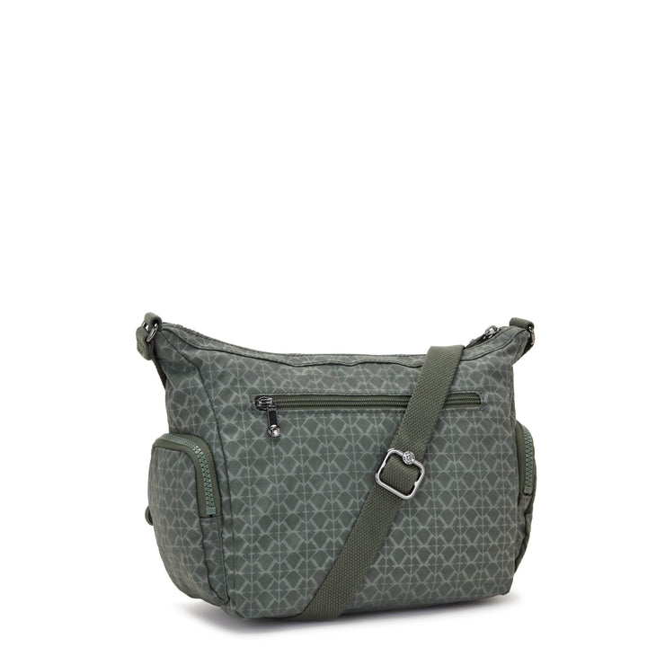 Kipling-Gabbie S-Small Crossbody-Sign Green Embosse-I2532-F6C