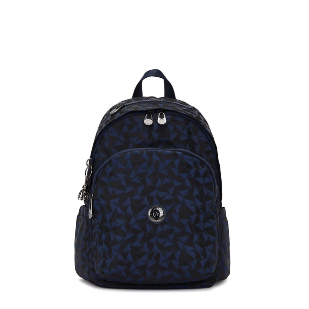 KIPLING-Delia-Medium Backpack-Endless Navy Jacquard-I3149-3QA