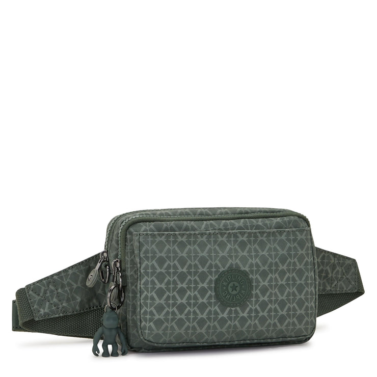 Kipling-Abanu Multi-Small Crossbody Convertible To Waistbag (With Removable Straps)-Sign Green Embosse-I3492-F6C