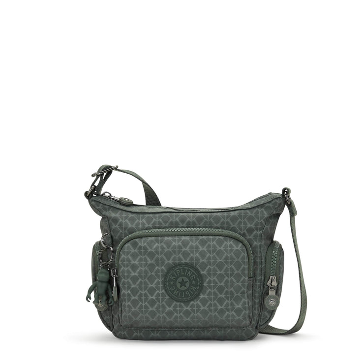 KIPLING-Gabbie Mini-Small Crossbody-Sign Green Embosse-I3578-F6C