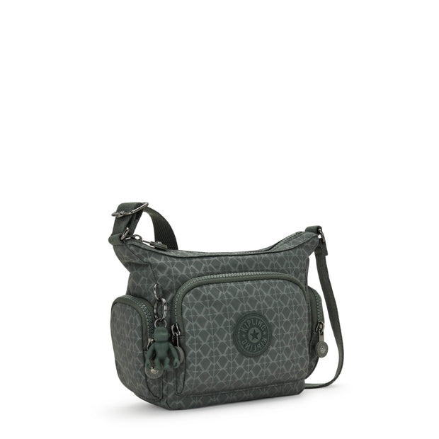 Kipling-Gabbie Mini-Small Crossbody-Sign Green Embosse-I3578-F6C