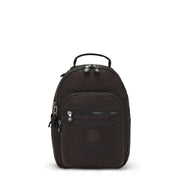 KIPLING-Seoul S-Small Backpack (With Laptop Protection)-Nostalgic Brown-I4082-G1R