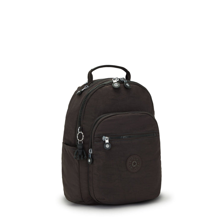 Kipling-Seoul S-Small Backpack (With Laptop Protection)-Nostalgic Brown-I4082-G1R