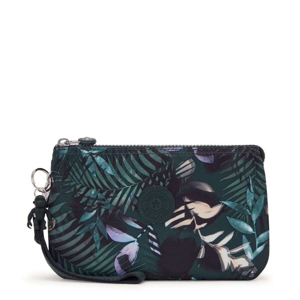 Kipling Extra Large Purse With Wristlet Female Moonlit Forest