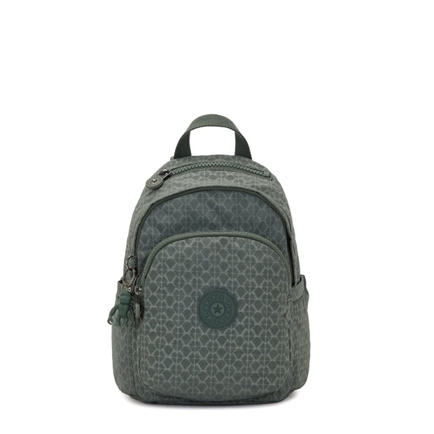 KIPLING-Delia Mini-Small Backpack-Sign Green Embosse-I4966-F6C