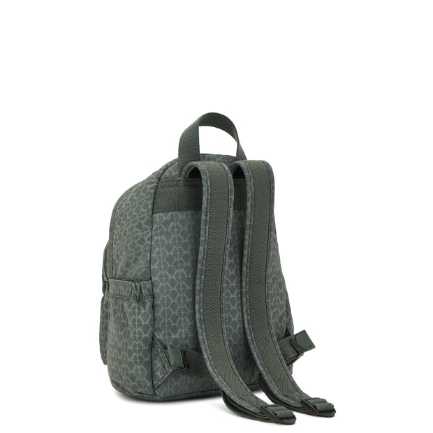 Kipling-Delia Mini-Small Backpack-Sign Green Embosse-I4966-F6C