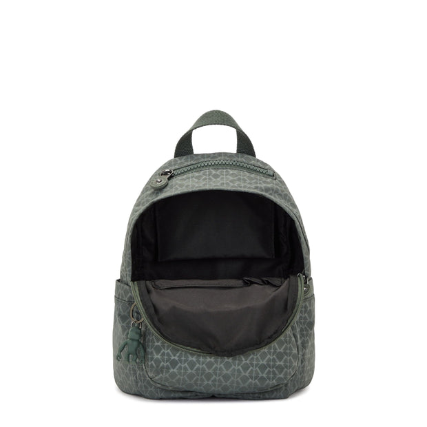 Kipling-Delia Mini-Small Backpack-Sign Green Embosse-I4966-F6C