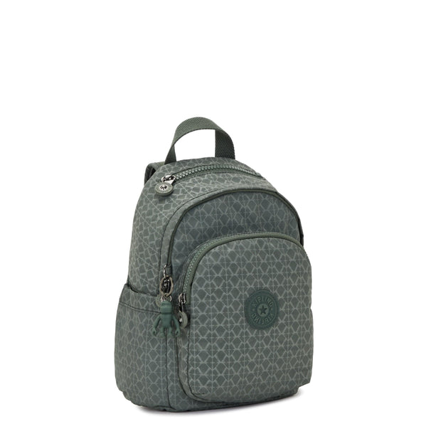 Kipling-Delia Mini-Small Backpack-Sign Green Embosse-I4966-F6C