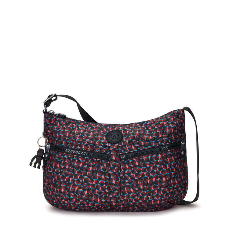 KIPLING-Izellah-Medium Crossbody-Happy Squares-I5034-B3X