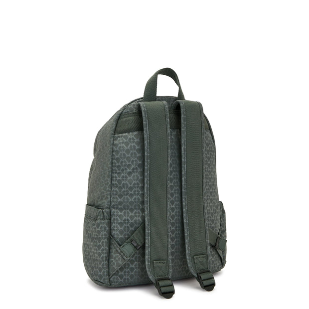 Kipling-Delia-Medium Backpack-Sign Green Embosse-I5695-F6C