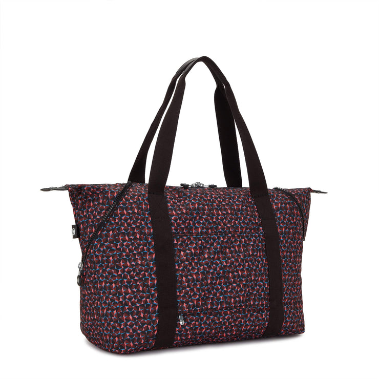 Kipling-Art M-Large Tote-Happy Squares-I6004-B3X