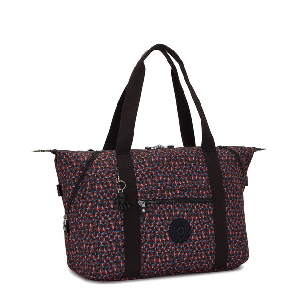 Kipling-Art M-Large Tote-Happy Squares-I6004-B3X