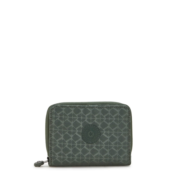 KIPLING-Money Love-Medium Wallet-Sign Green Embosse-I7276-F6C