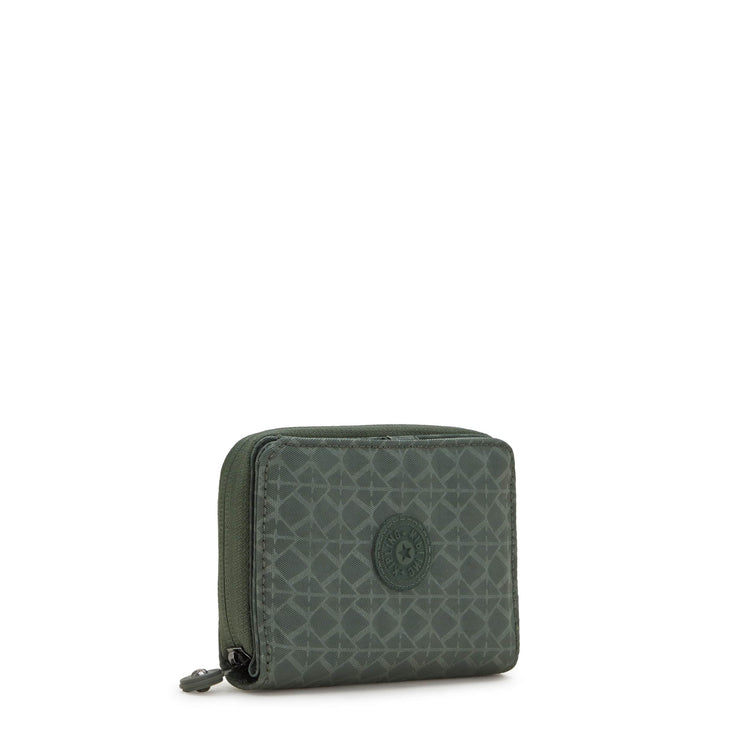 Kipling-Money Love-Medium Wallet-Sign Green Embosse-I7276-F6C