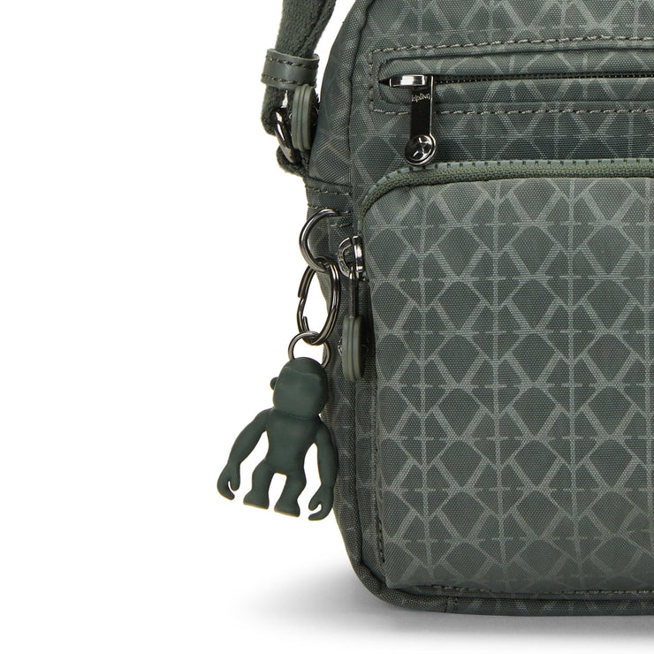 Kipling-Albena M-Medium Crossbody-Sign Green Embosse-I7578-F6C