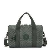 KIPLING-Bina M-Medium Handbag (With Detachable Shoulderstrap)-Sign Green Embosse-I7624-F6C