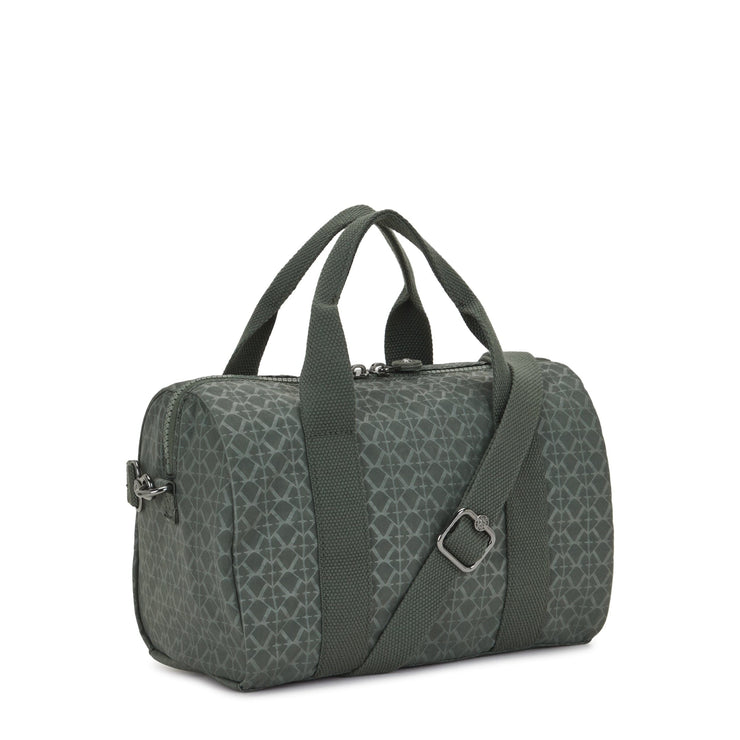 Kipling-Bina M-Medium Handbag (With Detachable Shoulderstrap)-Sign Green Embosse-I7624-F6C