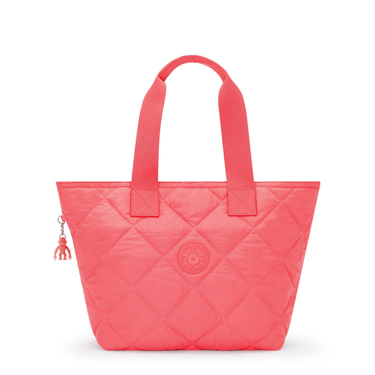 KIPLING-Irica-Medium Tote-Cosmic Pink Quilt-I7674-66U