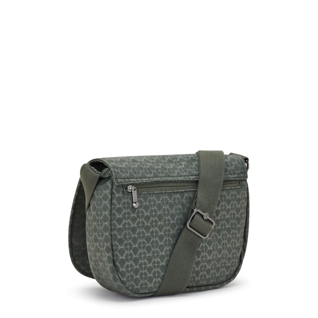 Kipling-Loreen M-Crossbody-Sign Green Embosse-I7677-F6C