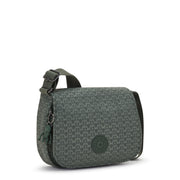 Kipling-Loreen M-Crossbody-Sign Green Embosse-I7677-F6C