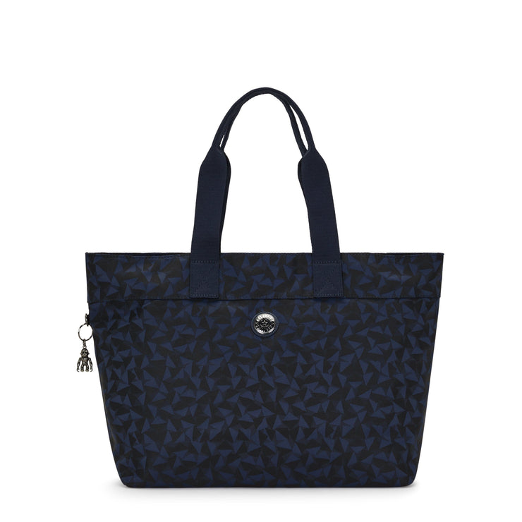 KIPLING-Colissa-Large Tote-Endless Navy Jacquard-I7688-3QA