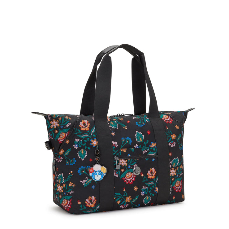 Kipling-Art M-Large Tote-Frida Kahlo Floral-I7830-3Nf