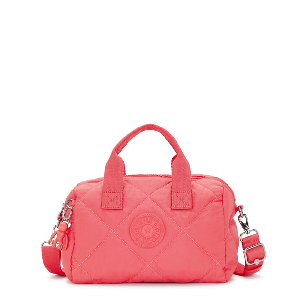 KIPLING-Bina M-Medium Handbag (With Detachable Shoulderstrap)-Cosmic Pink Quilt-I7934-66U