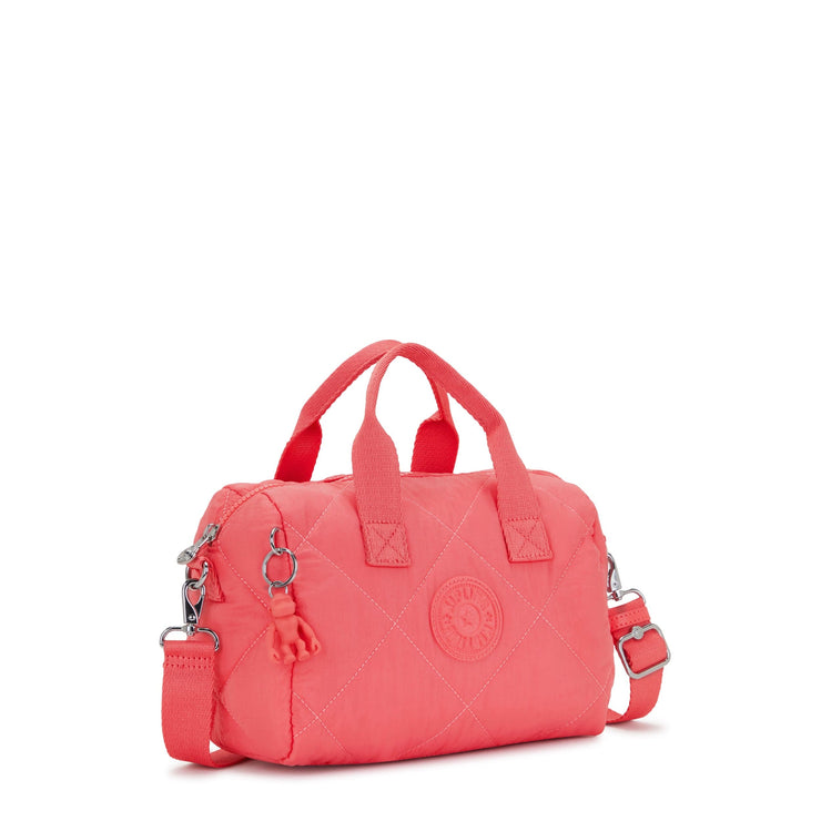 Kipling-Bina M-Medium Handbag (With Detachable Shoulderstrap)-Cosmic Pink Quilt-I7934-66U